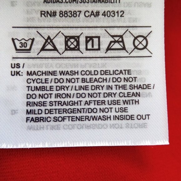 New Adidas Women's Original 3 Stripe Scarlet Red Bikini Bottom WMN'S Size US  XL - Picture 9 of 9